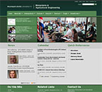 Screen shot of Biosystems & Agricultural Engineering website