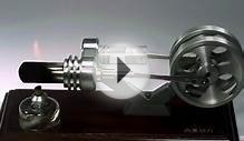 A Stirling Engine (external combustion engine) running in