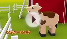 Farm animals for kids. Animal sounds song. Cartoons for