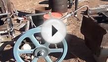 Homemade Steam Engine, 2 Stroke conversion first test run
