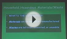 Household Hazardous Waste Management