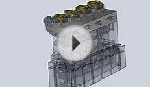 Inline 4 Engine Animation Solidworks