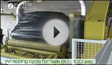 RDF waste baling machine MAC 110 L/1: baling and wrapping