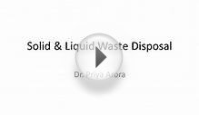 Solid & Liquid Waste Disposal