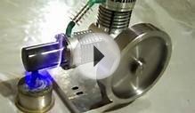 Stirling Engine - Moteur Stirling - Stirlingmotor (alpha type)