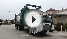 Waste Management Front Loader Picking Up A Dumpster!