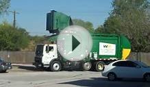 Waste Management Mack McNeilus in action. Part (1) 10-20-011